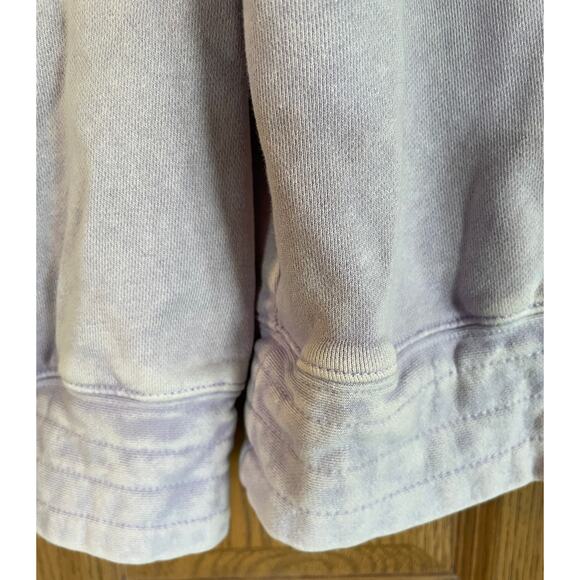 Urban Daisy Lavender Mineral Wash Half Snap Collared Oversized PTP 27.5” Cotton - Picture 7 of 8